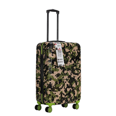 Premium Quality ABS Hard Shell Urban Camouflage Print Spinner Suitcase with Built in Lock - 26 Inch
