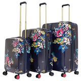 Joules Cambridge 4-Wheel Hard Shell Suitcase - Navy Floral