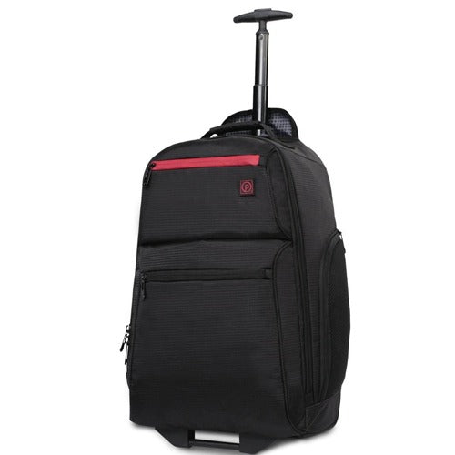Protege 22" Black Rolling Backpack with Telescopic Handle