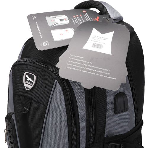 Power Laptop Backpack Rucksack School College Work Travel Bag - 52 cm Multicolour