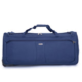 Eagle Unisex Wheeled Holdall Duffle Bag - Navy - Water-Resistant PU Base - Retractable Trolley Handle - Strong & Tough Travel Wheeled Bag, 1,000 Denier Polyester