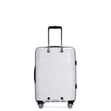 Richland Fashion Hand Luggage Lightweight PP Hard Shell Trolley Expandable Travel Suitcase with 4 Wheels - Medium 24"