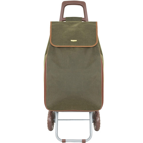 Strong Large folding 2 wheeled shopping trolley cart with expandable bag