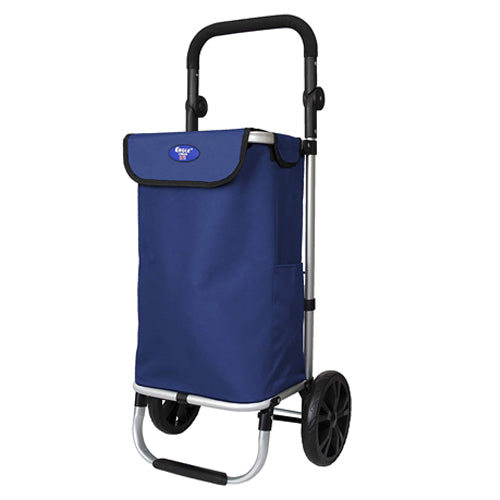 Eagle London Shopping Trolley, Folding Handle Trolley on Wheels with Durable Bag and Foldable Design, Max Capacity 25kg, 45L