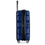 Richland Fashion Hand Luggage Lightweight PP Expandable Hard Shell Trolley Travel Suitcase with 4 Wheels Cabin Carry-on Suitcase - 20 Inch