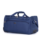 Eagle Unisex Wheeled Holdall Duffle Bag - Navy - Water-Resistant PU Base - Retractable Trolley Handle - Strong & Tough Travel Wheeled Bag, 1,000 Denier Polyester