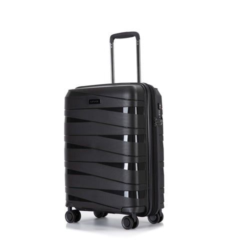 Eagle Spiral ABS Hard Shell Cabin Suitcase TSA Lock Travel Carry On Hand Luggage with 4 Spinner Wheels - 20 Inch